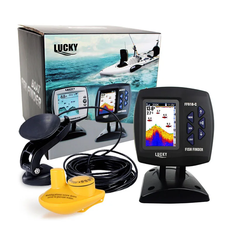 Эхолот рыболокатор LUCKY FF918 CWLS эхолот глубина 300 м|fish finder|echo soundersonar echo |