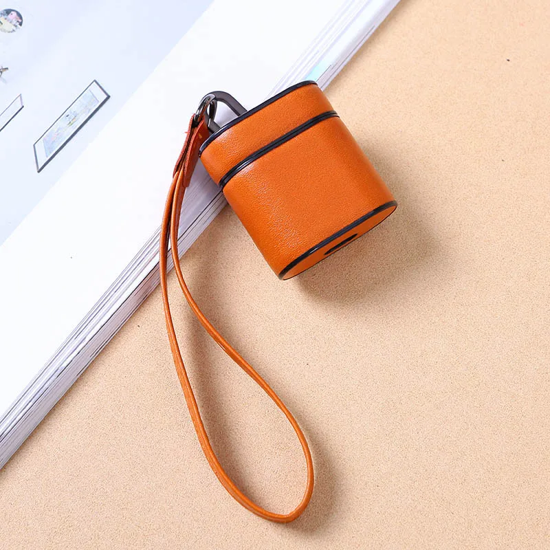 Yellow Кожаные чехлы для наушников для Honor FlyPods/huawei FreeBuds 2 зарядный ящик бизнес защитный чехол - Цвет: Yellow