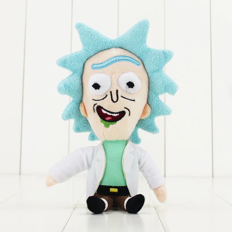 Милые плюшевые куклы Rick and Morty, 23 см, kawaii Q, мягкие куклы, подарок на Рождество и день рождения для детей