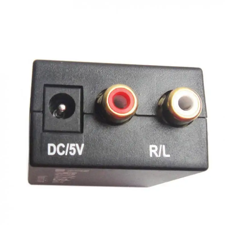 

L/R RCA Audio Converter Adapter EDD Digital Optical Toslink SPDIF Coax to Analog