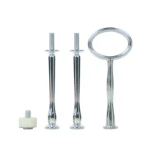 Кекс Свадебный десерт металлический 3 уровня Мини Серебряный послеобеденный чай день рождения овальной формы стержни-подставки для торта