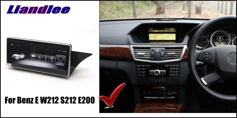 Liandlee For Mercedes Benz MB E W212 S212 E200 E230 2009~2016 Right Hand Drive Car Multimedia Player NAVI  Stereo GPS Navigation 4