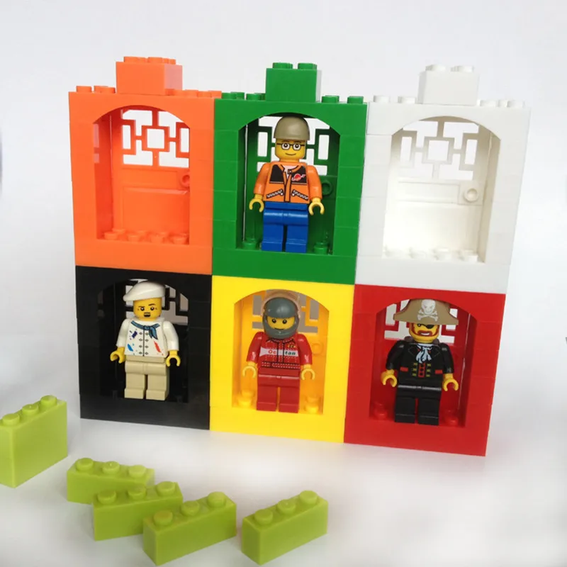 Dubbi DIY building block minifigs house show box accessories Toys Compatible With brands toys for children gift