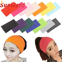 Garment Women Candy Color Wide Headband Stretch Hairband Elastic Hair Bands Turban