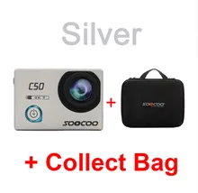 SOOCOO C50 Ação 4 k 24fps Câmera de Esportes Wi-fi Giroscópio Ajustável ângulos de Visão NTK96660 30 m À Prova D’ Água Ação Esporte DV cam