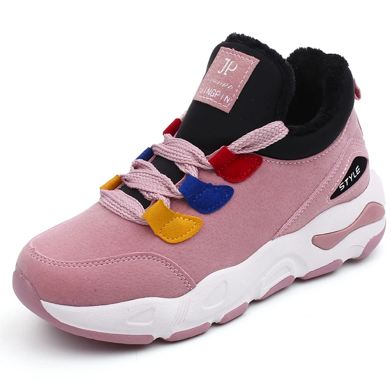 

2018 New Women Winter Fashion Casual Suede Shoes Leather Platform Fur Plush Warm Shoes Breathable Ladies Shoes Walking Sneakers