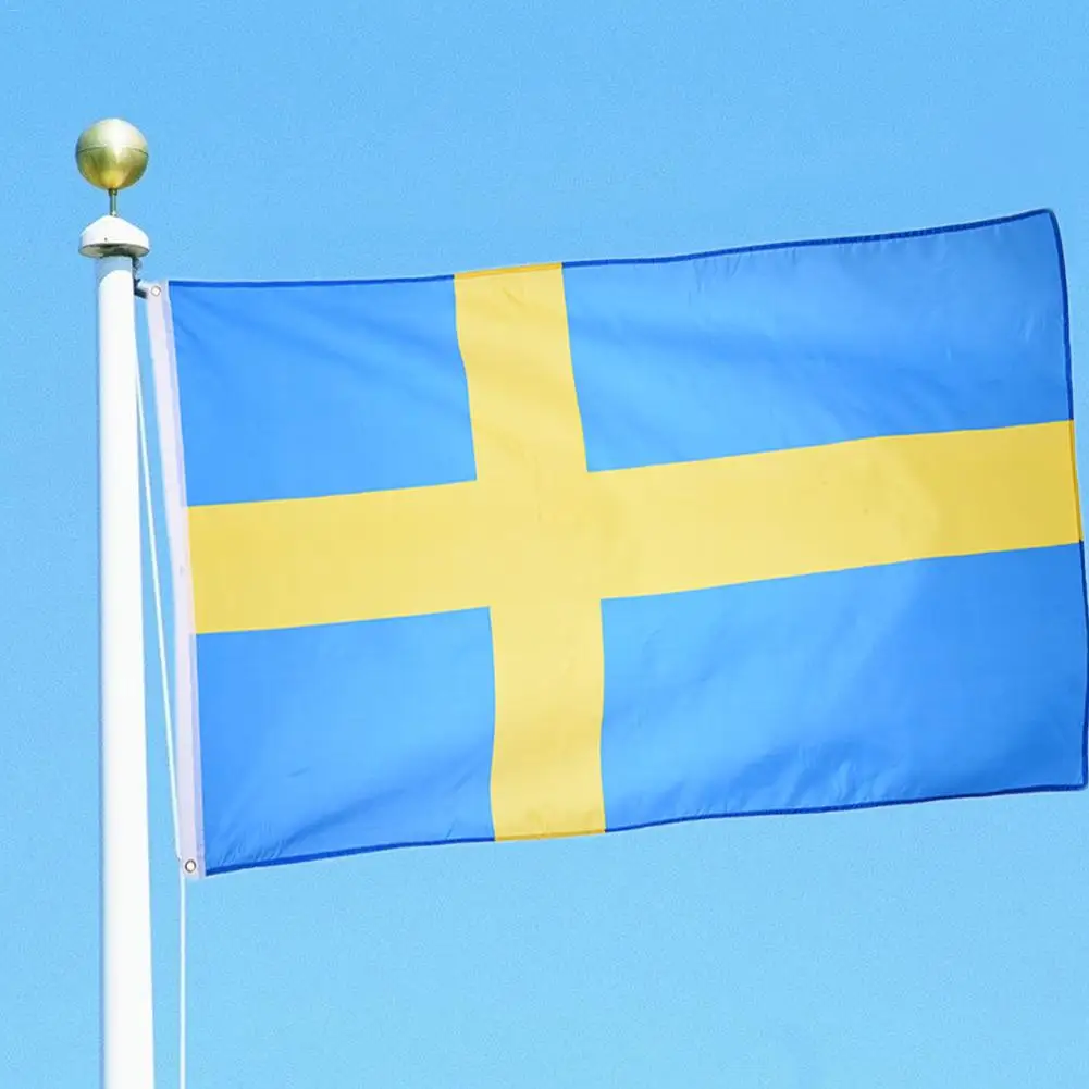 90x150 см флаг Швеции Полиэстер висит Национальный государственный флаг баннер для праздника спортивные мероприятия украшение, украшение для дома, украшения для улицы
