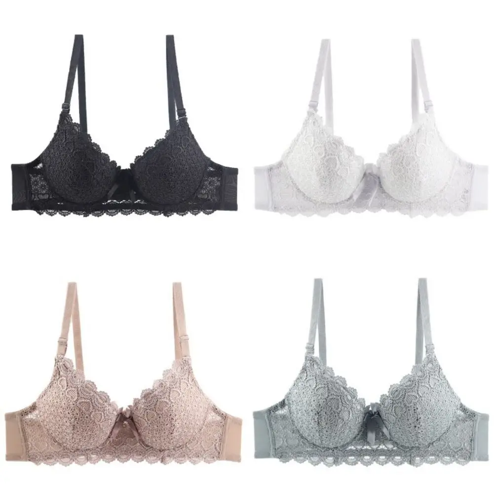 2019 spring and summer thin women plus size bralette New lace bras female lingerie deep V sexy big size bra Plus Size brassiere