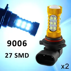 Подходит для светодио дный 9006 HB4 9012 9006HP 9006XS 27-SMD Стиль Туман свет лампы вождения день работает Foglight автомобильные аксессуары Ice синий