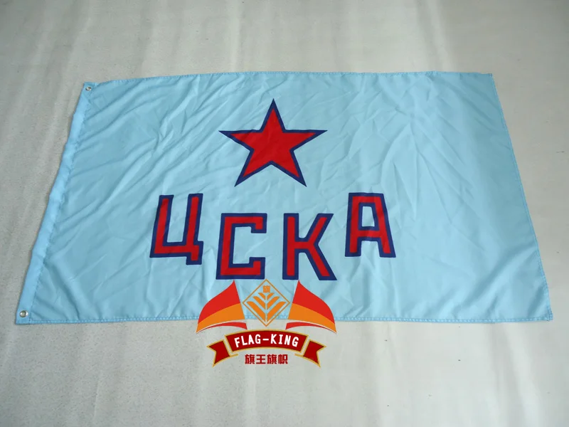

CSKA ice hockey Flag 90*150CM polyester flag,CSKA ice hockey game banner