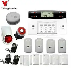 Yobang безопасности GSM сигнализация Системы с голосовые подсказки для защиты дома умный дом Беспроводной сигнализации ПИР движения/проводной