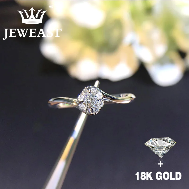 

Natural Diamond 18K Gold Pure Gold Ring Beautiful Gemstone Ring Good Upscale Trendy Classic Party Fine Jewelry Hot Sell New 2023