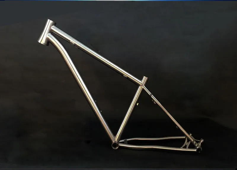 Clearance FREE SHIPPING!!!TiTo titanium mountain bike MTB frame 26 27.5 29 Internal shifter housing simi-circle PM 41.8-52 head bicycle 1