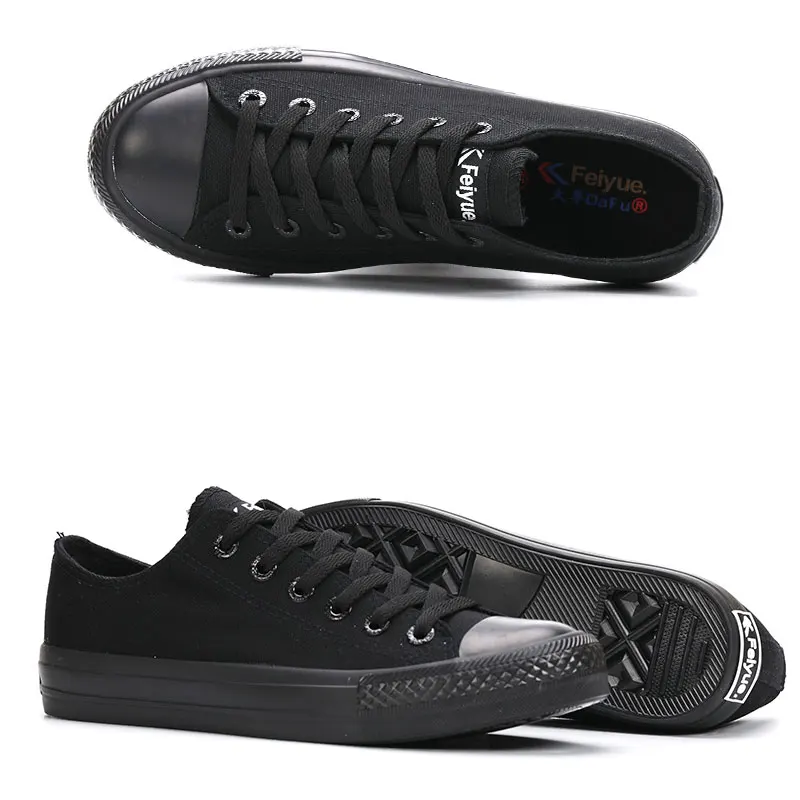 Feiyue черные парусиновые кроссовки для скейтбординга кроссовки для бега обувь для мужчин и женщин низкая обувь для скейтбординга прогулочные спортивные кроссовки для мужчин