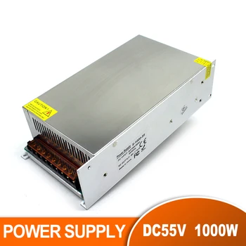 

DC Power Supply Switch 55V 18.2A 1000W Transformer AC110V 220V to DC55V Power supplies for CCTV 3D Printer Stepper Motors CNC