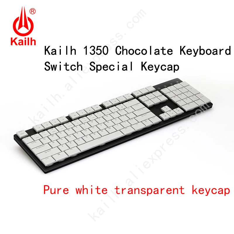  Kailh 104 Low Profile Keycaps 1350 Chocolate Gaming Keyboard Mechanical switch ABS Keycaps RGB Back