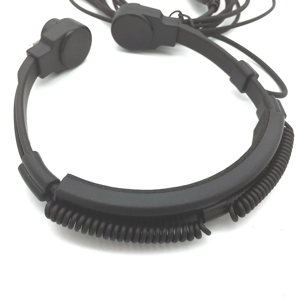5 шт. Регулируемый горло микрофон палец PTT Динамик для Motorola для GP328 GP338 GP340 GP380 двухсторонняя рация оптом