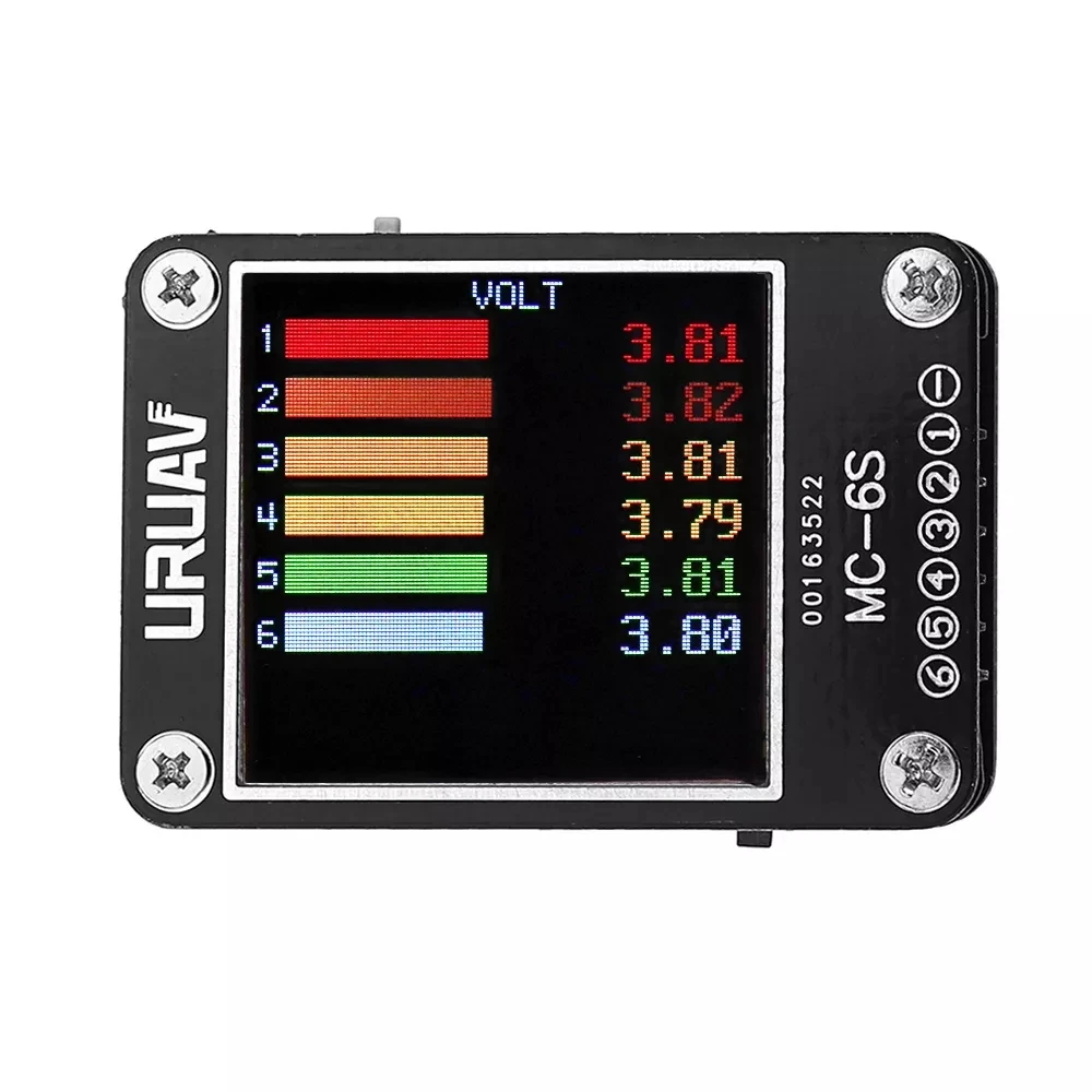URUAV MC-6S 1-6S Lipo батарея проверки напряжения приемник сигнала тестер для проверки s-шины PPM ШИМ и DSM спутниковый приемник