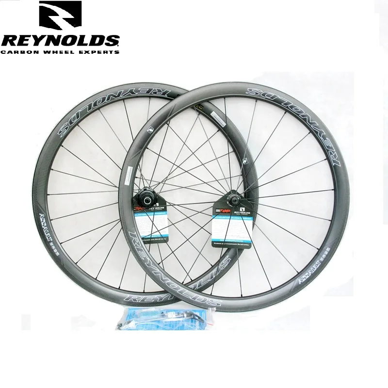 Рейнольдс нападение SLG 41 мм углерода Комплект колес для шоссейного велосипеда Tubless готов плоский Climing циклокросс гравий