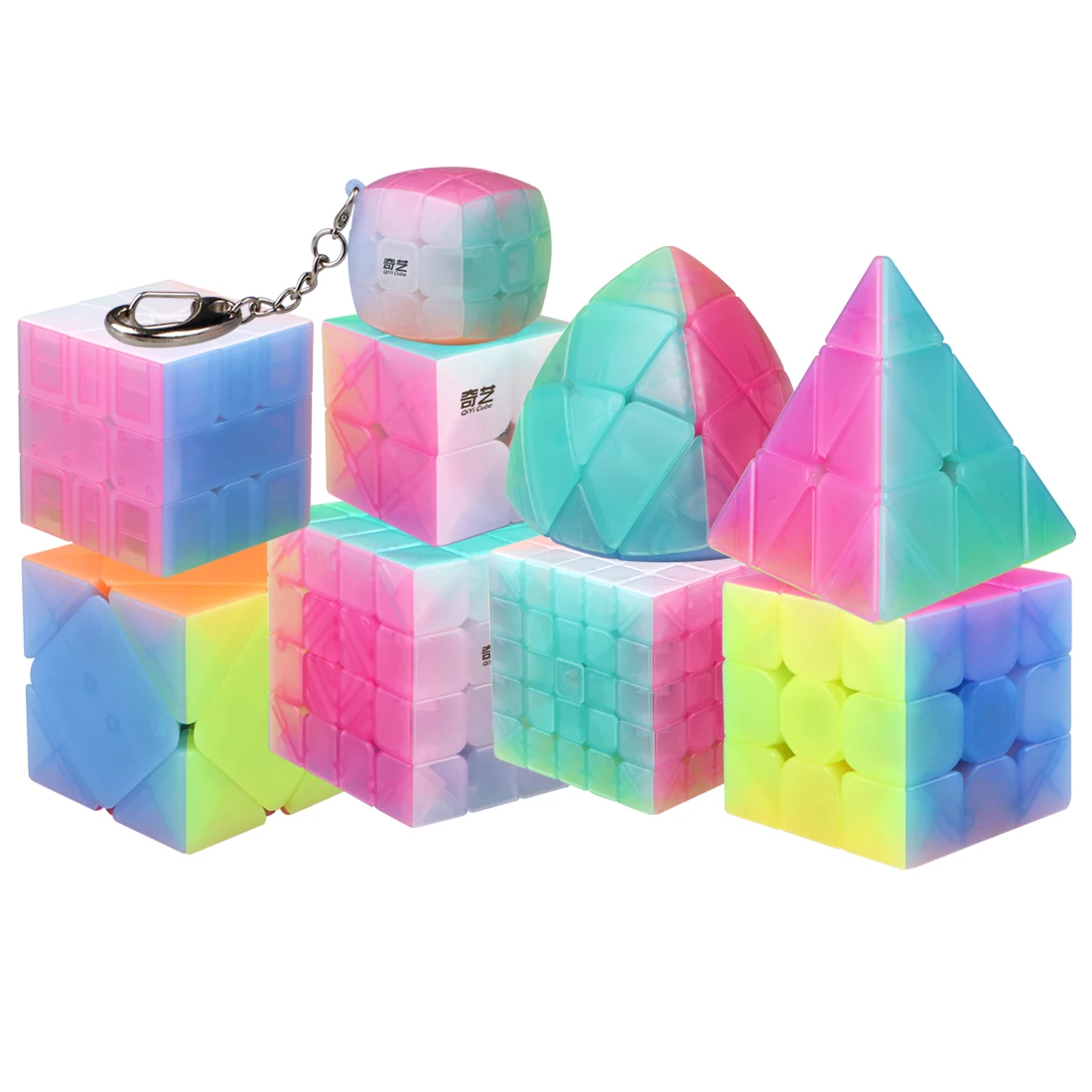 Jelly cubes. QIYI Cube Jelly. Mofange Jelly Cubes набор. Магический куб набор. Желейные кубики.