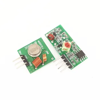 

10pcs=5set 433MHZ 5V Super Regenerative Receiving module/wireless Receiving module/wireless Transmitting Module 433/315MHZ