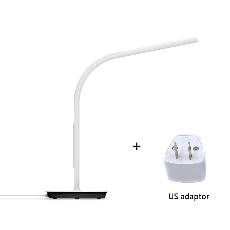 Xiaomi Mijia Philips Eyecare, умная лампа второго поколения, Wi-Fi, светодиодный светильник для чтения в помещении, Настольный светильник для чтения с защитой от натяжения глаз, Настольный светильник - Цвет: Add US plug adapter