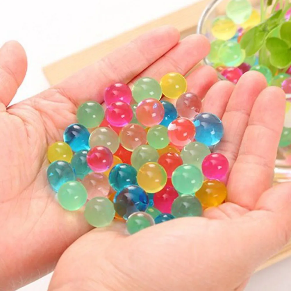 3000 Particles Per Bag Jelly Colored Crystal Soil Gel Wedding Decoration obriz Growing Water Balls Water