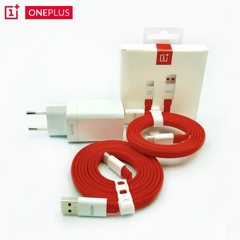 

100% Original Oneplus 6T Dash Charger 5V 4A For Oneplus 6T 5/5T/3/3T Adapter 1M/1.5M Flat Round Dash USB Charge Type C Cable