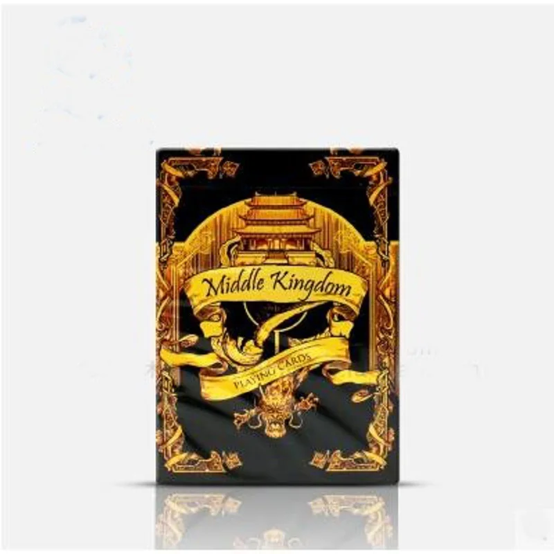 

Free shipping bicycle playing cards Middle Kingdom gold color magic tricks magic props