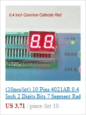 10 шт./лот) 18 шпильки 5621BB 0,56 дюймов 2 знака после запятой биты 7-сегментный синий светодиодный Дисплей общий анод цифровой Дисплей