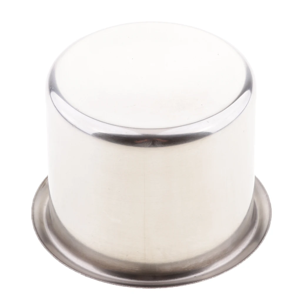 4 Pieces Stainless Steel Cup Drink Holders Recessed Cup Holder RV for Marine Boat Yacht RV Camper Truck - 68x55mm