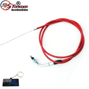 

STONEDER 51" 1300mm Racing Carburetor Gas Red Throttle Cable For 2 Stroke 49cc 50cc 60cc 80cc Engine Motorized Bicycle Bike