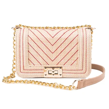 

Vintage Women Brand Designer Flap Bag 2019 Summer Woven Thread Straw Bags Female Small Shoulder Crossbody Beach Bag Handbags
