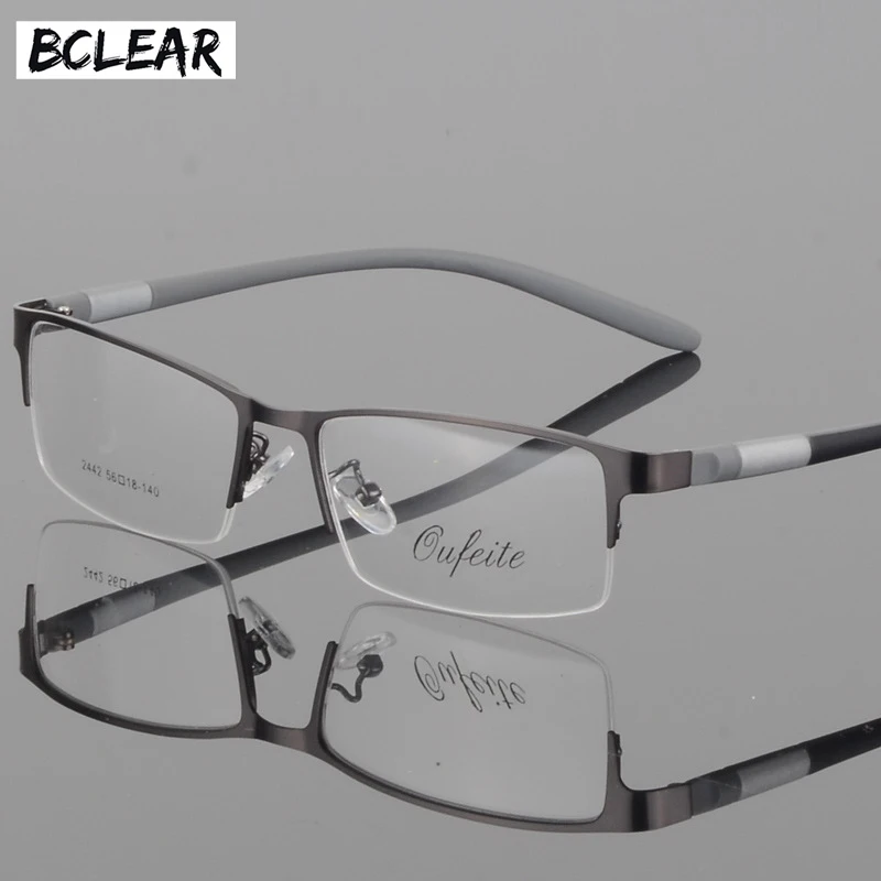 Cena BCLEAR Eyewear tytanowa ramka do okularów mężczyźni okulary komputerowe optyczne czytanie na receptę jasne szkła okularowe męskie spektakl luneta