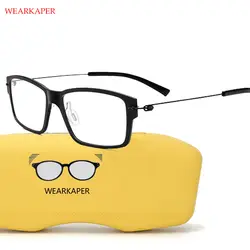 Титан очки кадр Для женщин сверхлегкие рецепту 2018 Новый Для мужчин памяти близорукость оптических кадров корейский безвинтовое очки