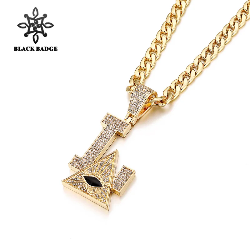 Hip Hop Jewelry Eye of Providence Pendant Wirh Chain