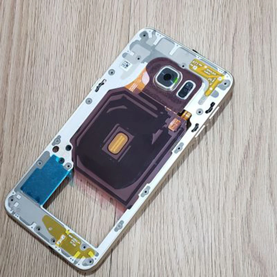 

Original 100% For Samsung Galaxy S6 Edge plus s6+ G928F Housing Middle Frame Bezel Chassis Plate Assembly +Side Key Camera Lens