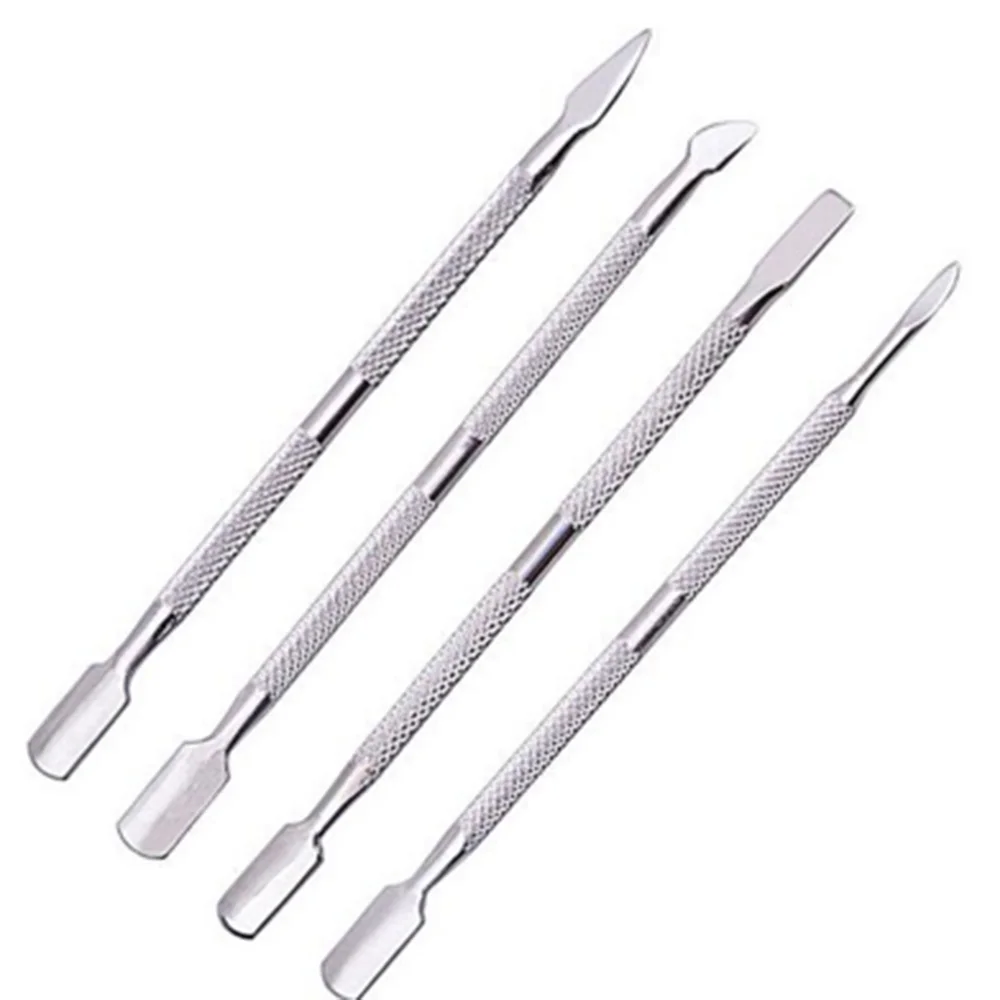 

Double Sided Stainless Steel Metal Cuticle Dead Skin Pusher Trimmer Remover Push Finger Tip Nail Art Manicure Pedicure Care Tool