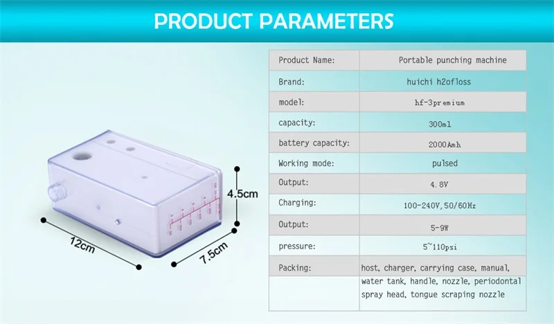 H2ofloss беспроводные водяной Флоссер Ирригатор для полости рта Стоматологическая Вода мулине Стоматологическая Вода полости рта для полива и орошения
