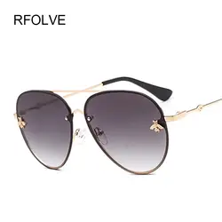 RFOLVE Роскошные Пилот очки Для женщин бренд сплава очки Рамка Винтаж солнцезащитные очки для Для женщин UV400 очки Дамы Оттенки R8872