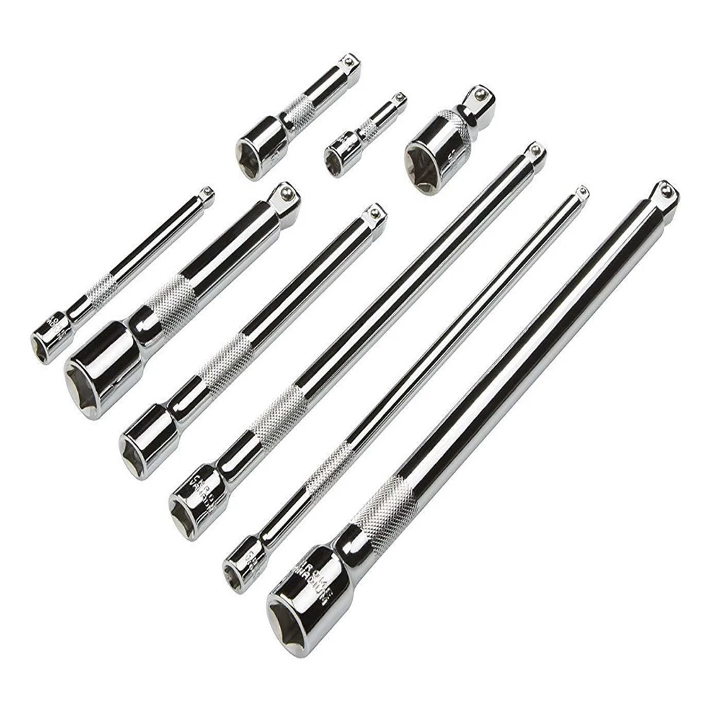 

9pcs Drive Car Wobble Socket Extension Bar Hand Tool Set Kit 1/4" 3/8" 1/2" QP2