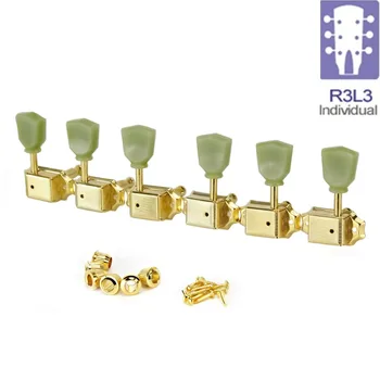 

Set of 3L3R Vintage Guitar Tuning Keys Pegs Machine Heads Tuner Keystone Style Guitar Parts,Made in Korea