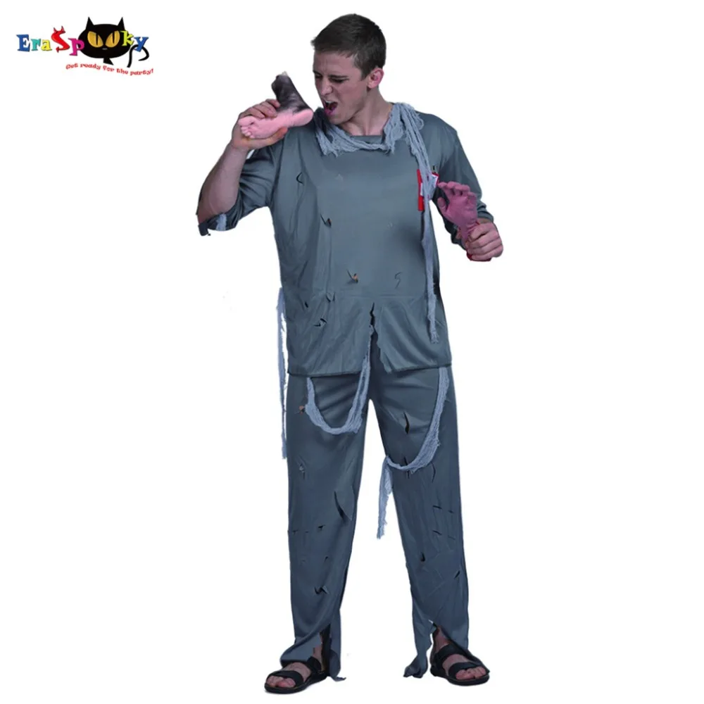 

Zombie Doctor Walking Dead Costume Men Party Cosplay Adults Male Outfits Fancy Clothing Scary Physician Halloween Costumes