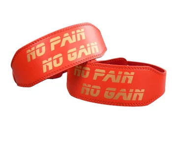 

Red PU Leather Weight Lifting Belt Gym Crossfit Fitness Lower Back Support Weightlifting Belts Women