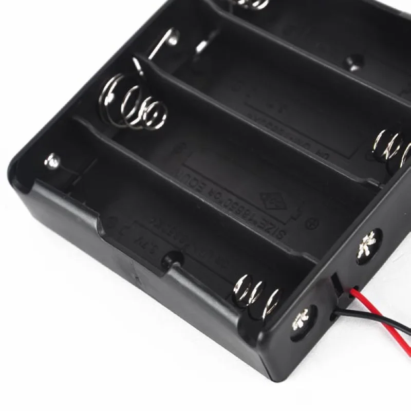 1Pc 4/3/2/1x 18650 Durable Plastic Battery Holder 4 Size Portable 18650 Battery Box Case Wire Supports 3.7V Battery Mayitr