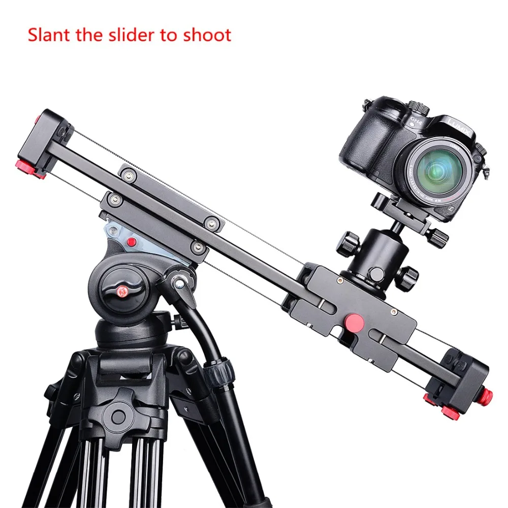 PULUZ Camera Video Slider 50cm / 100cm (Installs on Tripod) Slide Rail Track Stabilizer for DSLR / SLR Cameras / Video Cameras