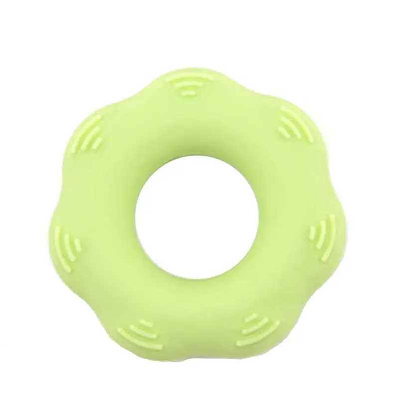 Силиконовое кольцо-рукоятка для силовой тренировки, тренажер для пальцев, нескользящий удобный в использовании, Прямая поставка 0815 - Цвет: Светло-зеленый