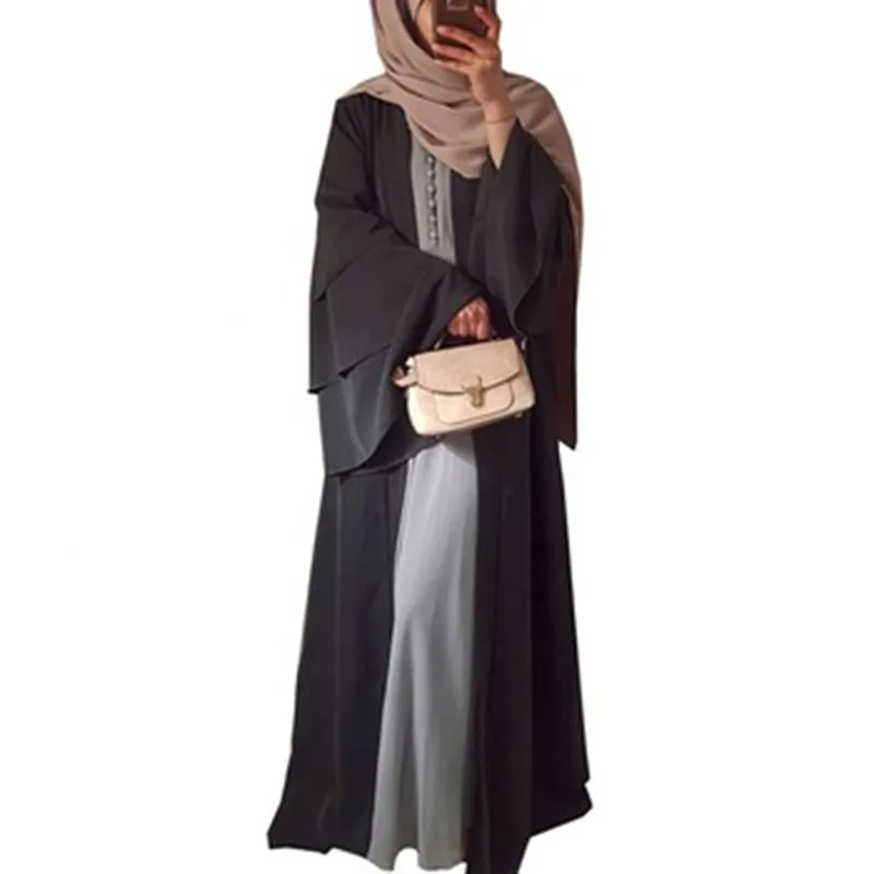 flared sleeve abaya