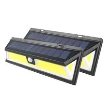 180 чип COB солнечный светильник водонепроницаемый Солнечный перезаряжаемый PIR датчик движения Ночной наружный настенный светильник для украшения сада