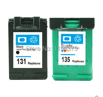 Compatible ink cartridges for HP 131 Black &amp 135 Color Cartridge For Photosmart 2710/2610/325/ PSC 2355 DeskJet 6840/5740 | Компьютеры